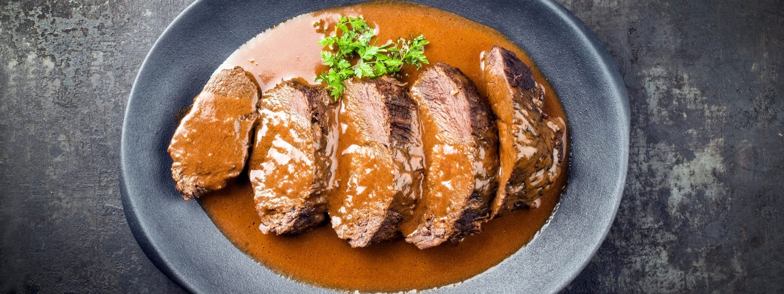 Porýnská svíčková omáčka (Sauerbraten)